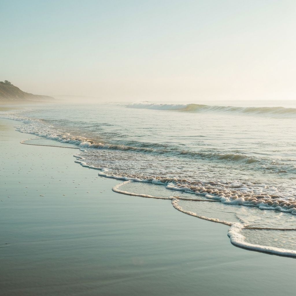Ruhige Atemübung am Meer